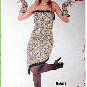 Leopard print Halloween Costume size large. New